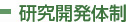 研究開発体制